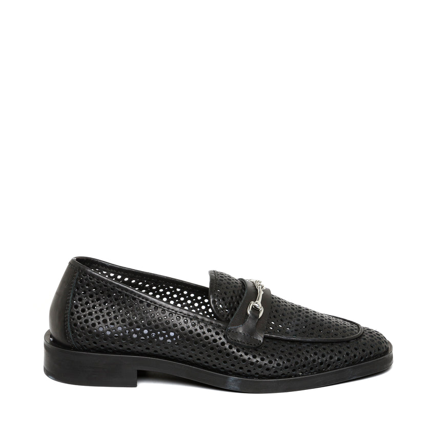 Nafisa Flat Shoe BLACK LEATHER
