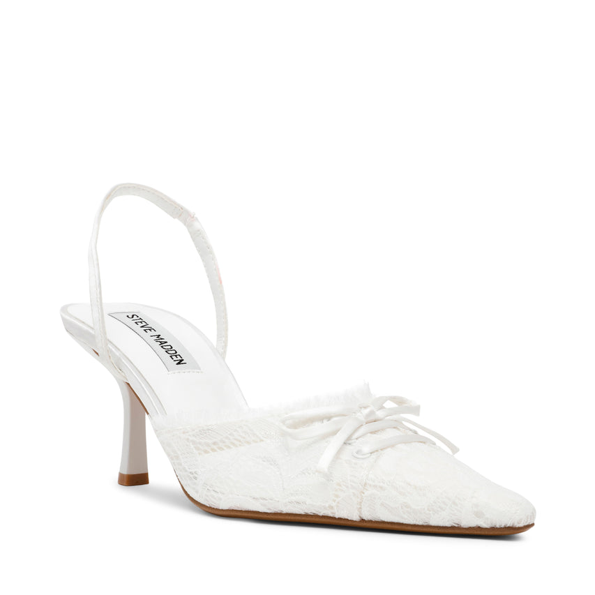Serenade-L Pump WHT LACE