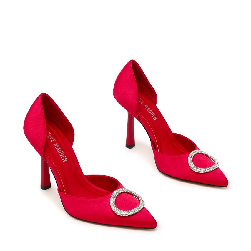 Sparkling Pump RED SATIN