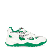 Steve Madden Aventura Sneaker WHITE/GREEN Sneakers 90's Nostalgia