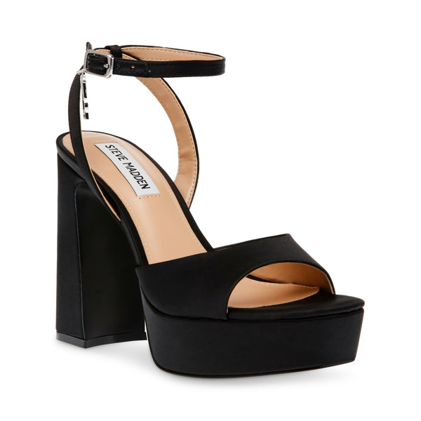 Transpire Sandal BLACK SATIN