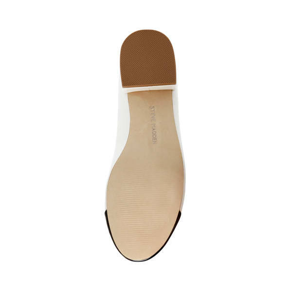 Cherish-C Flat Shoe COCONUT MILK/BLACK PATENT