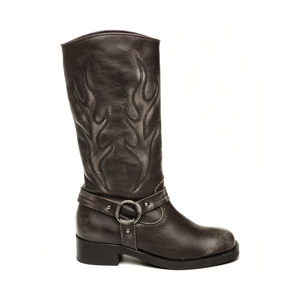 Bloom Boot GREY LEATHER