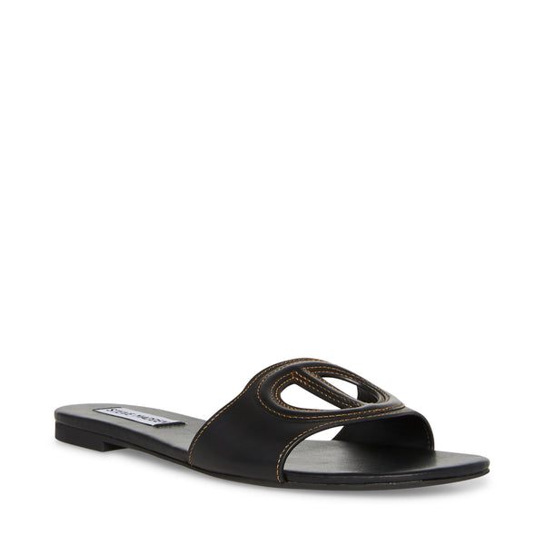 Kylah Slide BLACK LEATHER