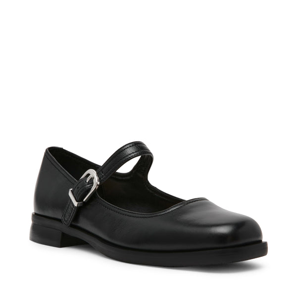 Delancy Flat Shoe BLACK LEATHER