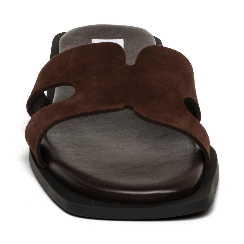 Sofia Slide DK BROWN SUEDE