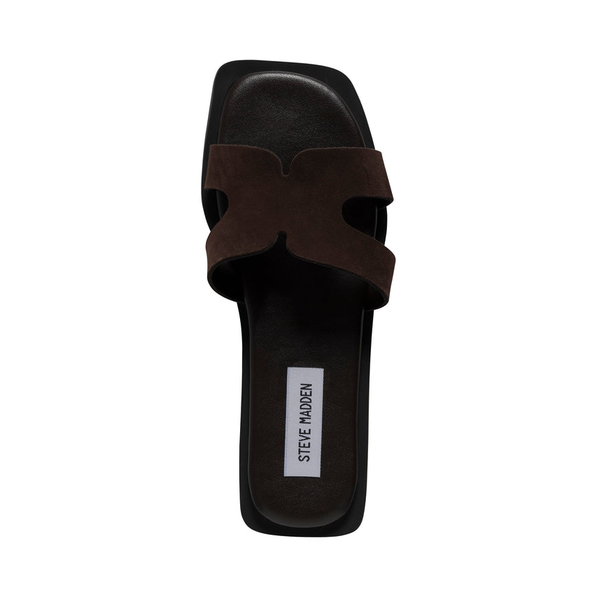 Sofia Slide DK BROWN SUEDE