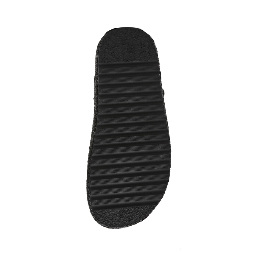 Beeline Sandal BLK RAFFIA