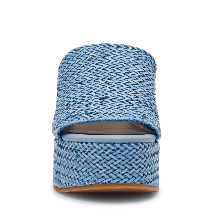 Cassi Sandal BLUE RAFFIA - view 3