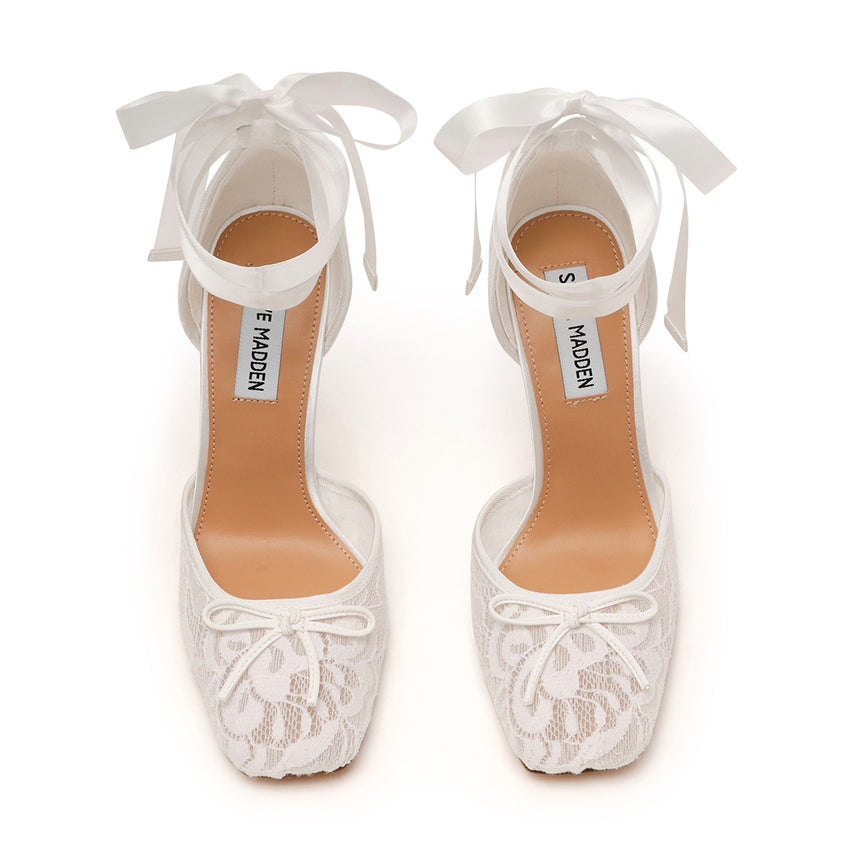 Larina Pump WHITE LACE - view 4