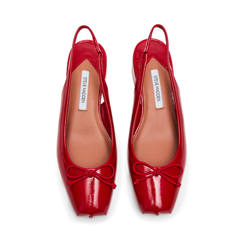 Loved Flat Shoe RED CRINKLE PAT - view 4
