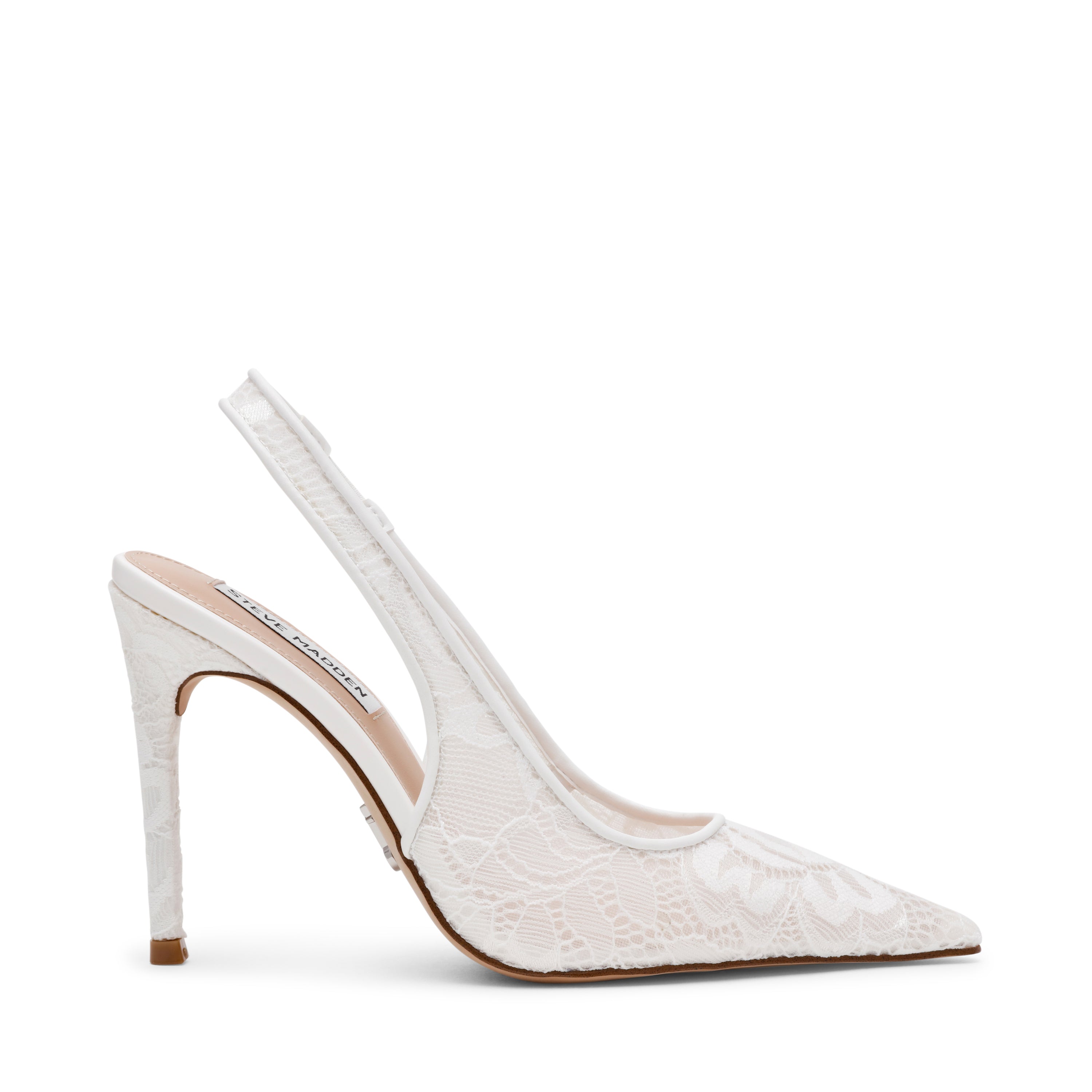 Reyes-Lace Pump WHITE LACE