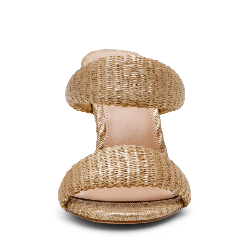 Saturn-CN Sandal GOLD RAFFIA - view 3