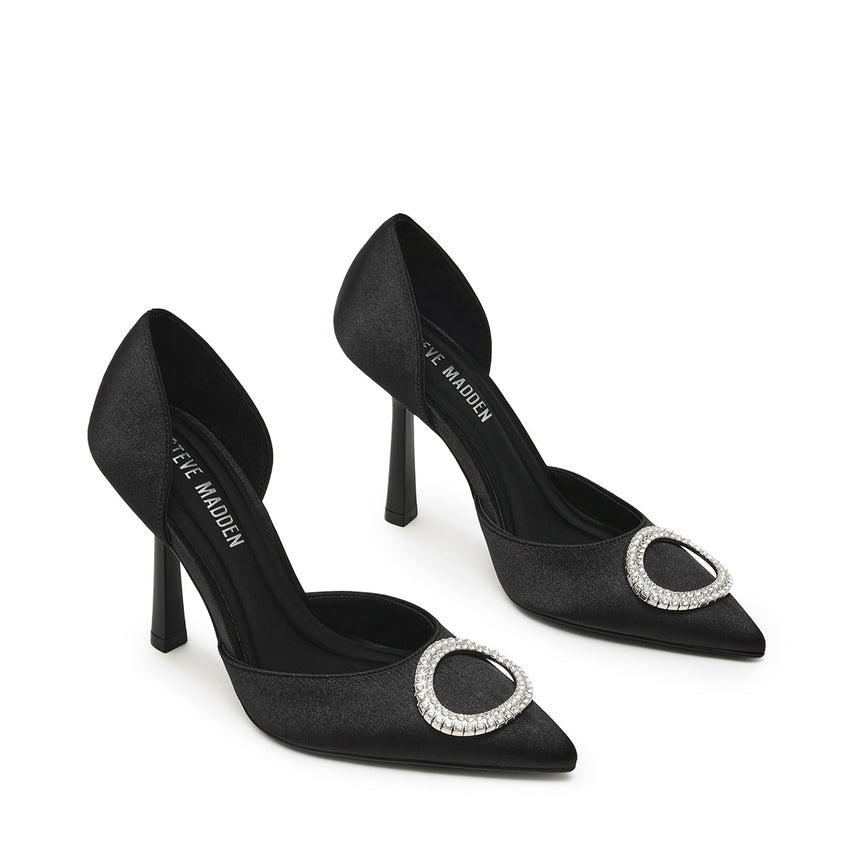 Sparkling Pump BLK SATIN