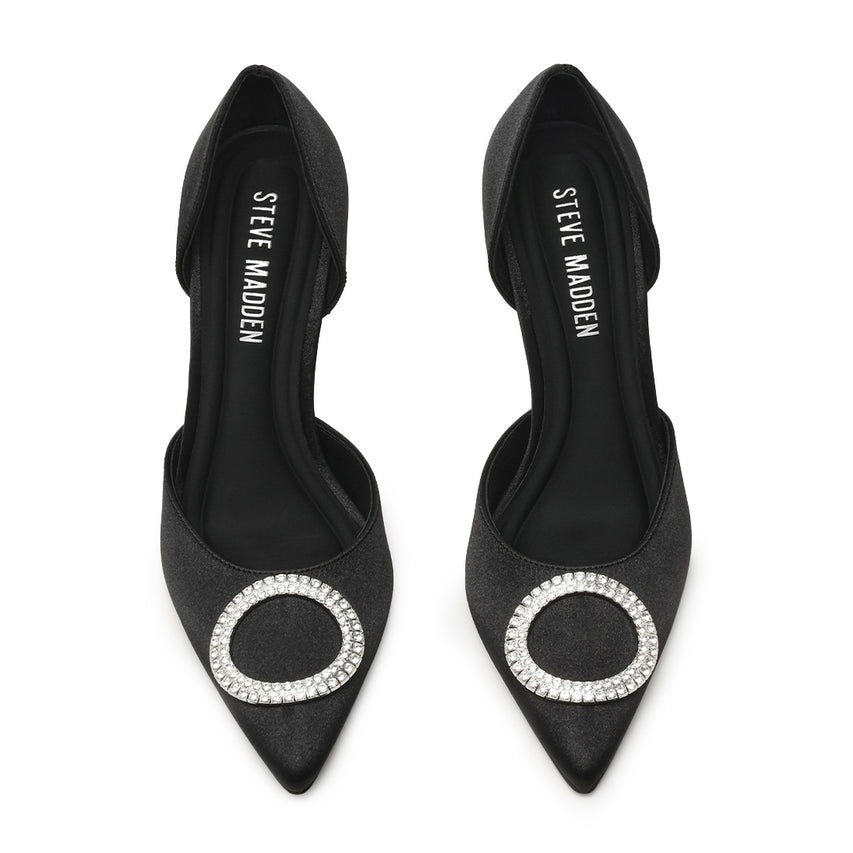 Sparkling Pump BLK SATIN