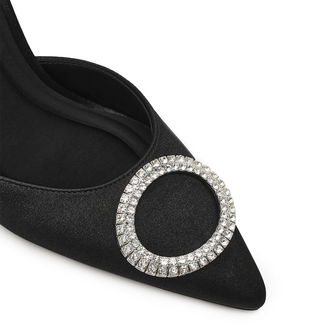 Sparkling Pump BLK SATIN
