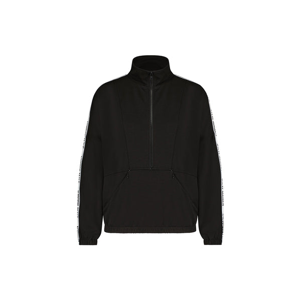 Steve Madden Apparel Afleece Half-Zip Pullover BLACK Sweaters All Products