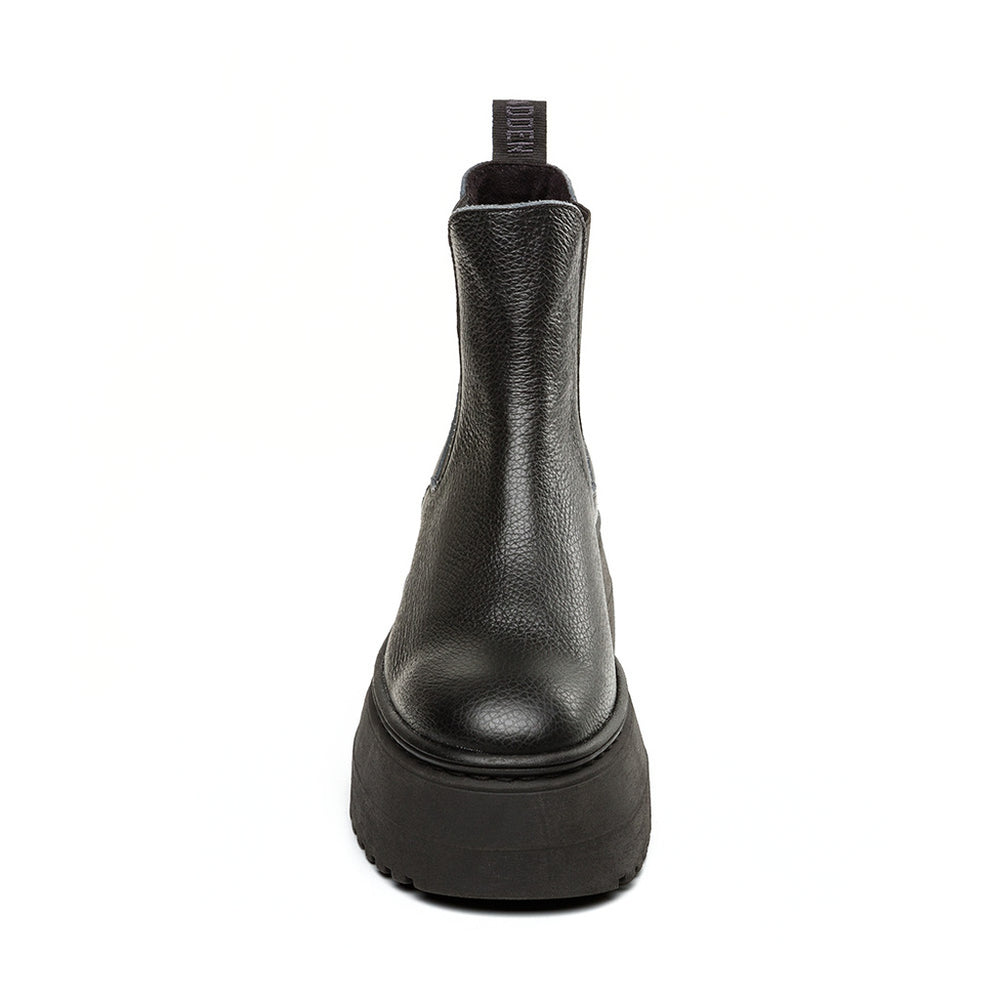 Steve Madden Pegasus Bootie BLACK LEATHER Ankle boots 90's Nostalgia