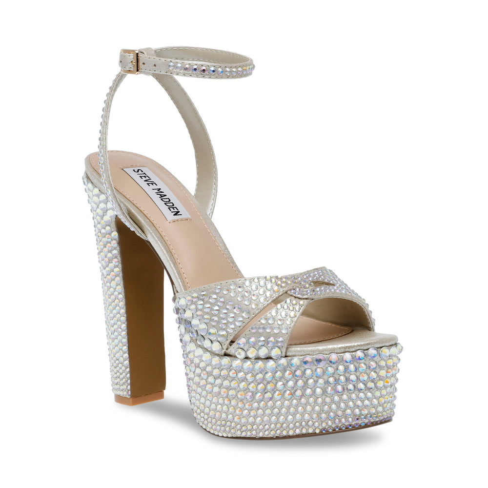 Steve Madden Socializer Sandal SILVER Sandals All Products