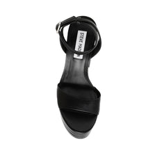 Steve Madden Timely Sandal BLACK LEATHER Sandals All Products