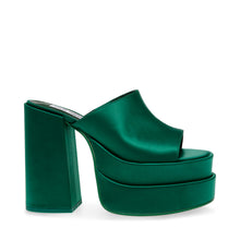 Steve Madden Cagey Sandal EMERALD SATIN Sandals All Products