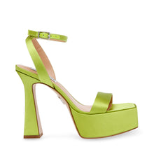 Steve Madden Discord Sandal LIME SATIN Sandals All Products