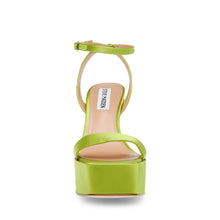 Steve Madden Discord Sandal LIME SATIN Sandals All Products