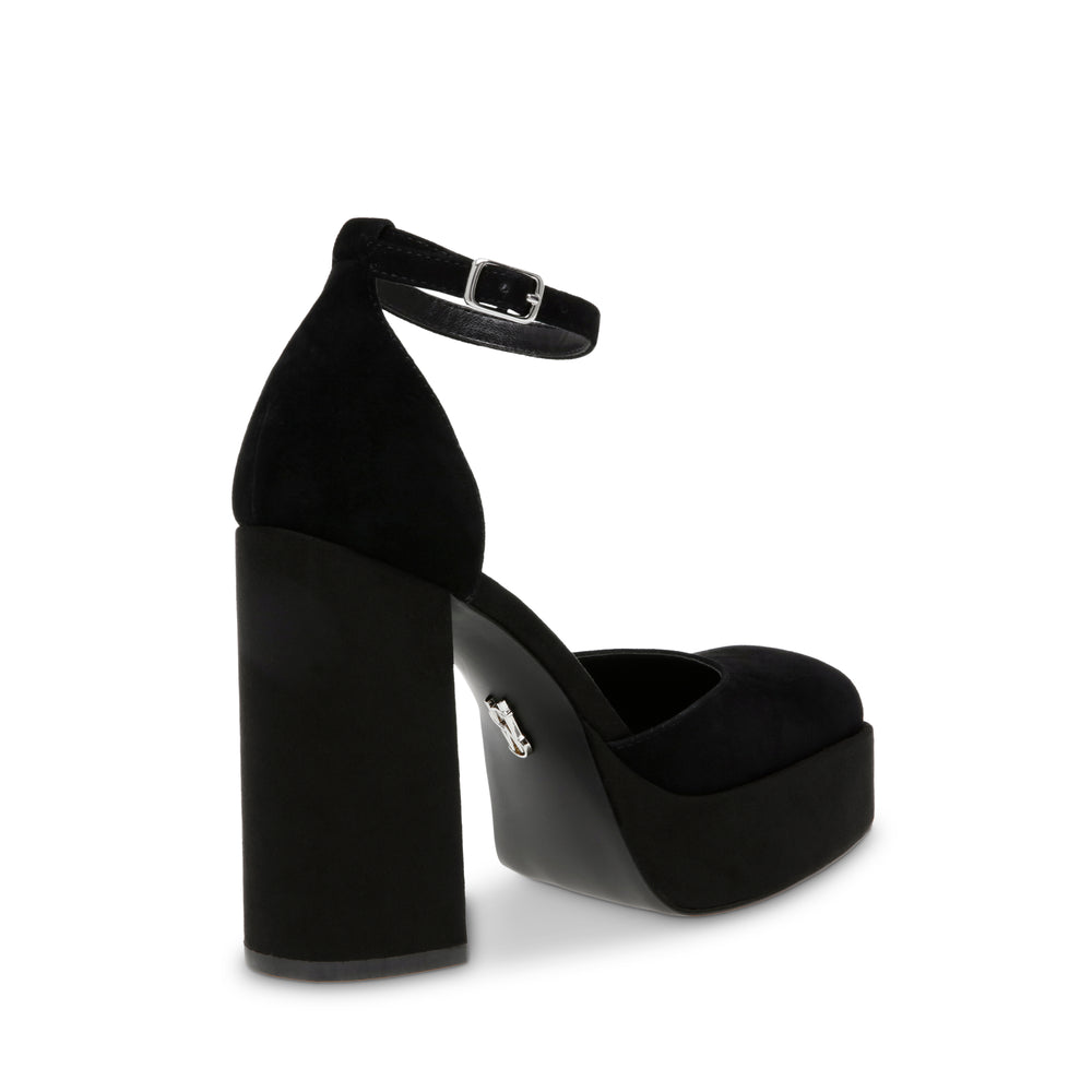 Steve Madden Charmin Sandal BLACK SUEDE Sandals All Products