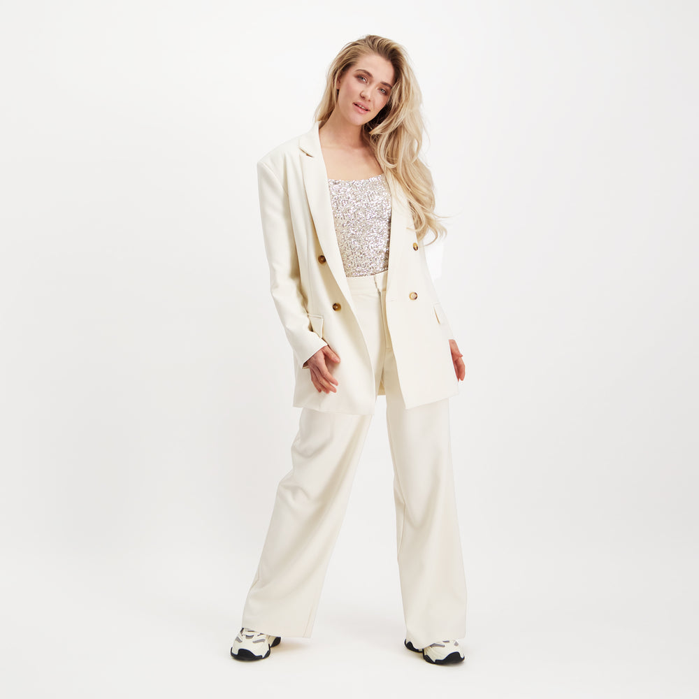 Steve Madden Apparel Isabella Blazer PRISTINE IVORY Jackets All Products